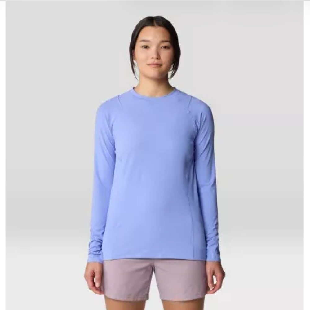 MOUNTAIN HARDWEAR WOMEN'S CRATER LAKE LONG SLEEVE UPF SUN SHIRT RASH GUARD XS